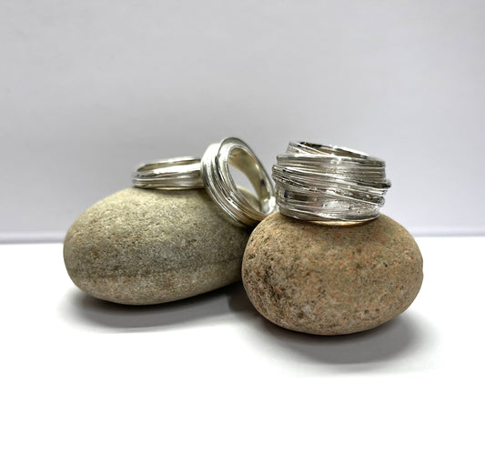 Chunky Forest Texture Ring