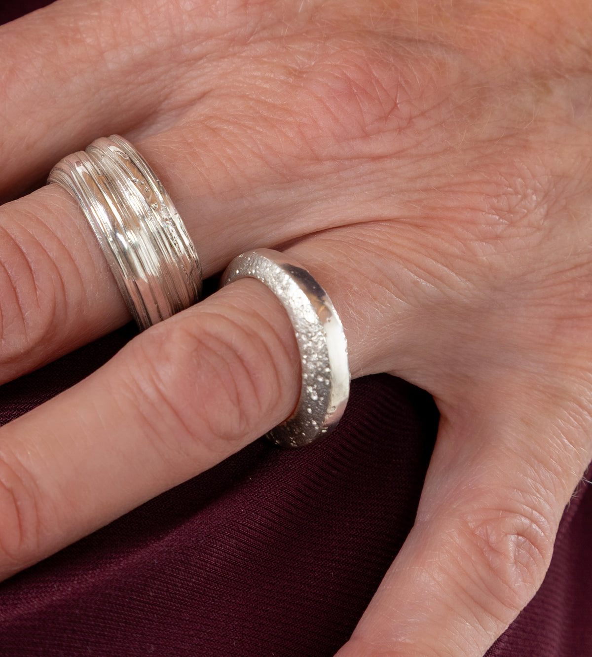 Elegant Chunky Silver Ring