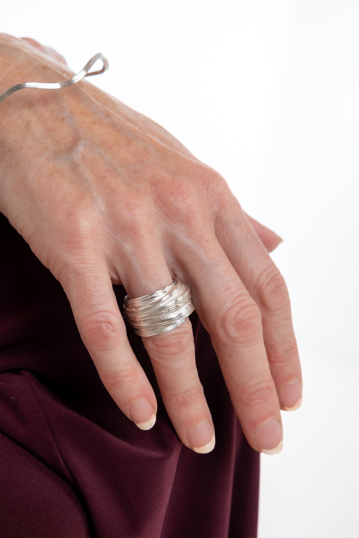 Chunky Forest Texture Ring