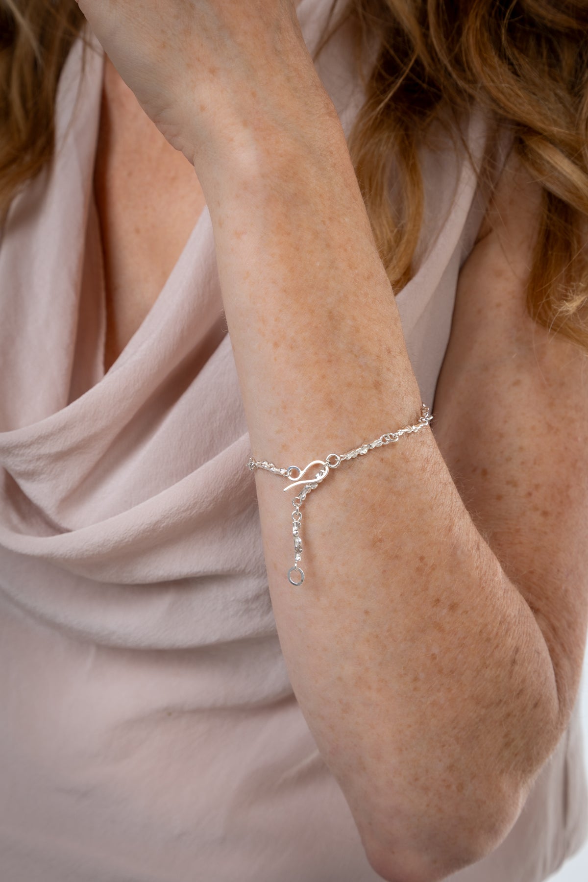 Delicate Silver Twig Bracelet