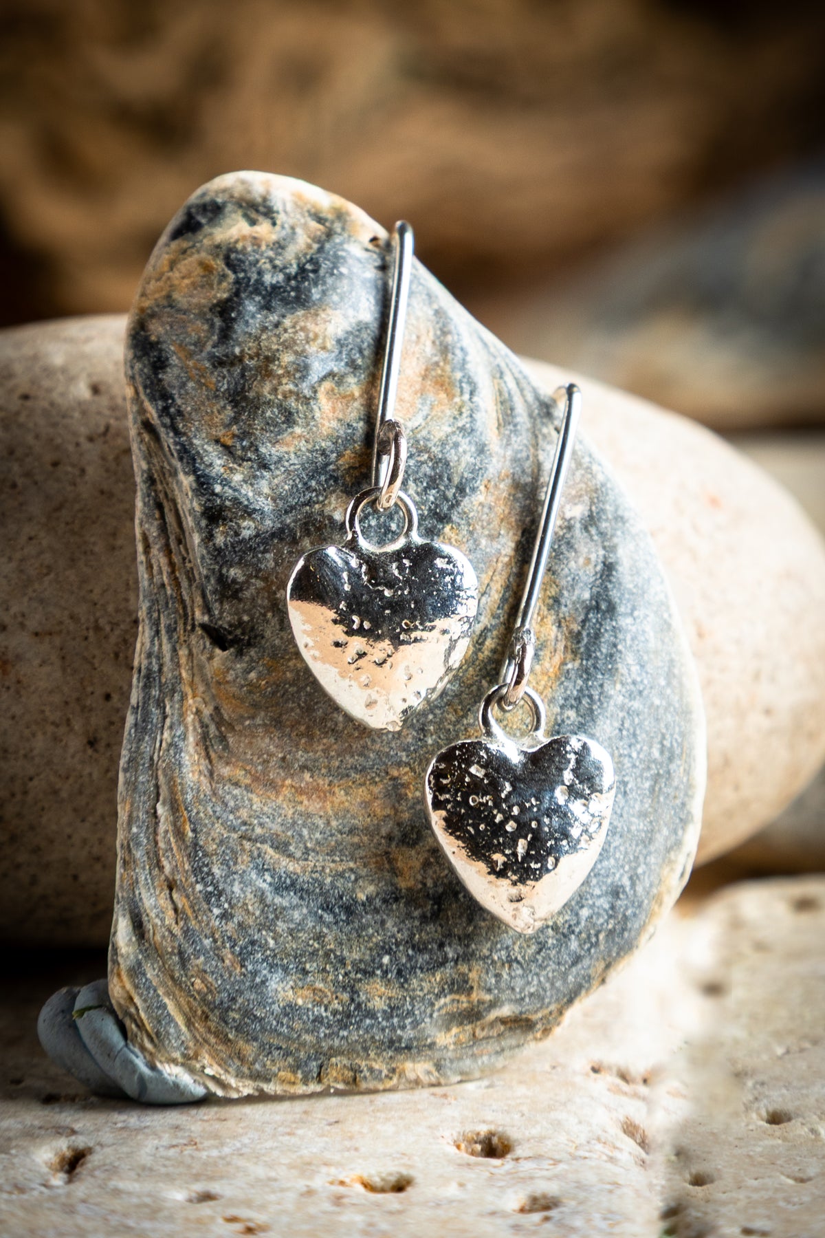 Heart Texture Earrings